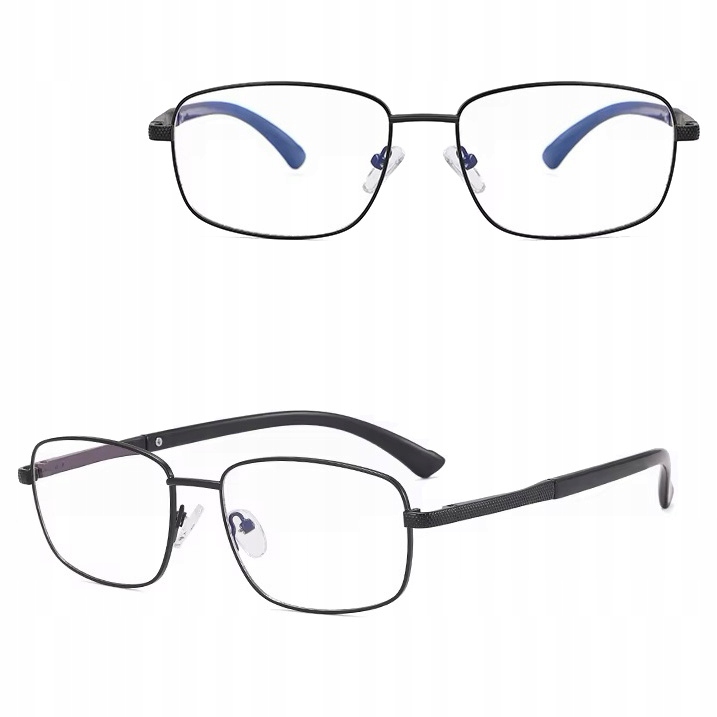 Pánské brýle Bez Dioptrií Blue Light pro počítač Ocelové obroučky Příslušenství