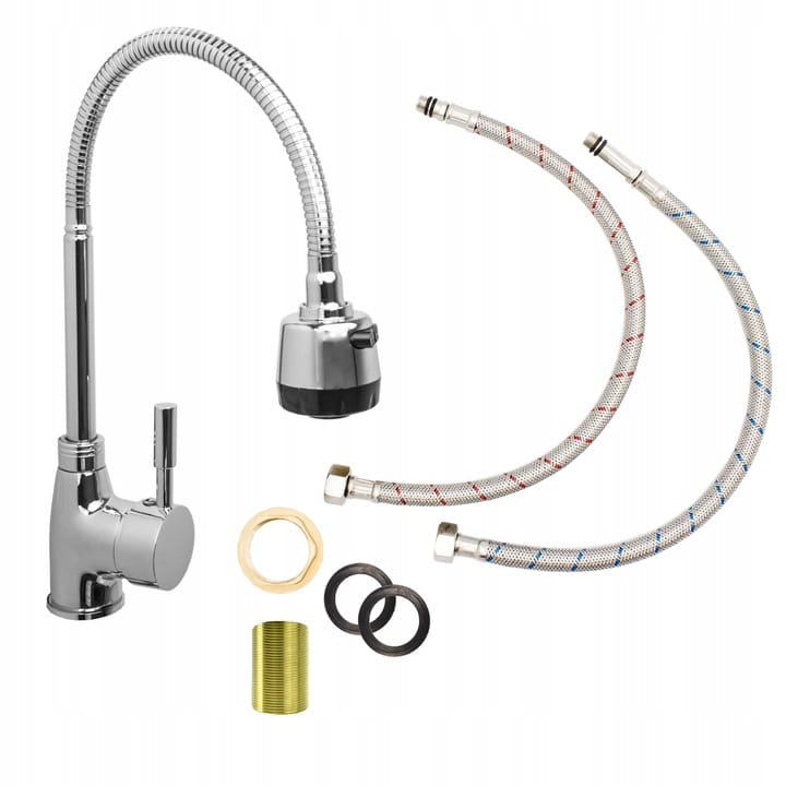 BATERIA KUCHENNA FLEX ELASTYCZNA CHROM ROYAL Kolor srebrny