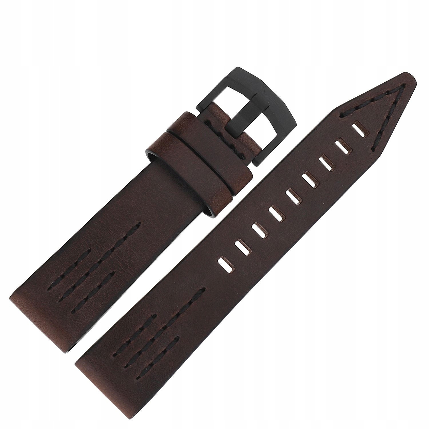 Pásek SSN-571 kůže (C611) hnědý s černou p. černou kl.