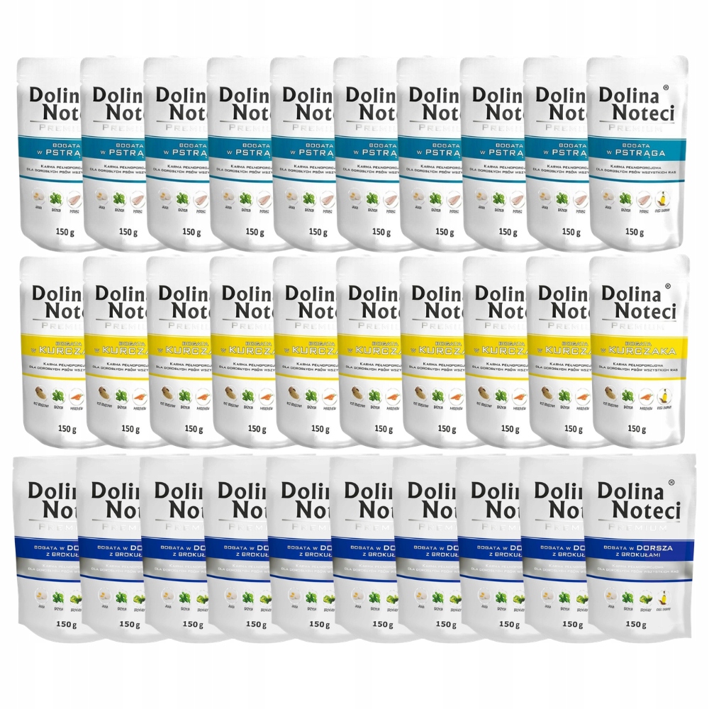 Levně Dolina Noteci Premium MIX Chutí vlhké krmivo pro psy 30x150 g