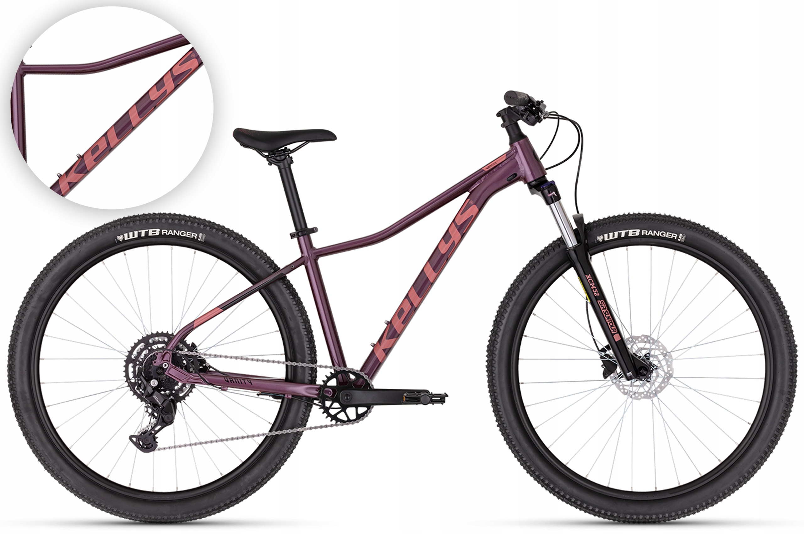 Rower 29" Mtb Kellys Vanity X70 rama M 41 cm Raspberry czerwony R26