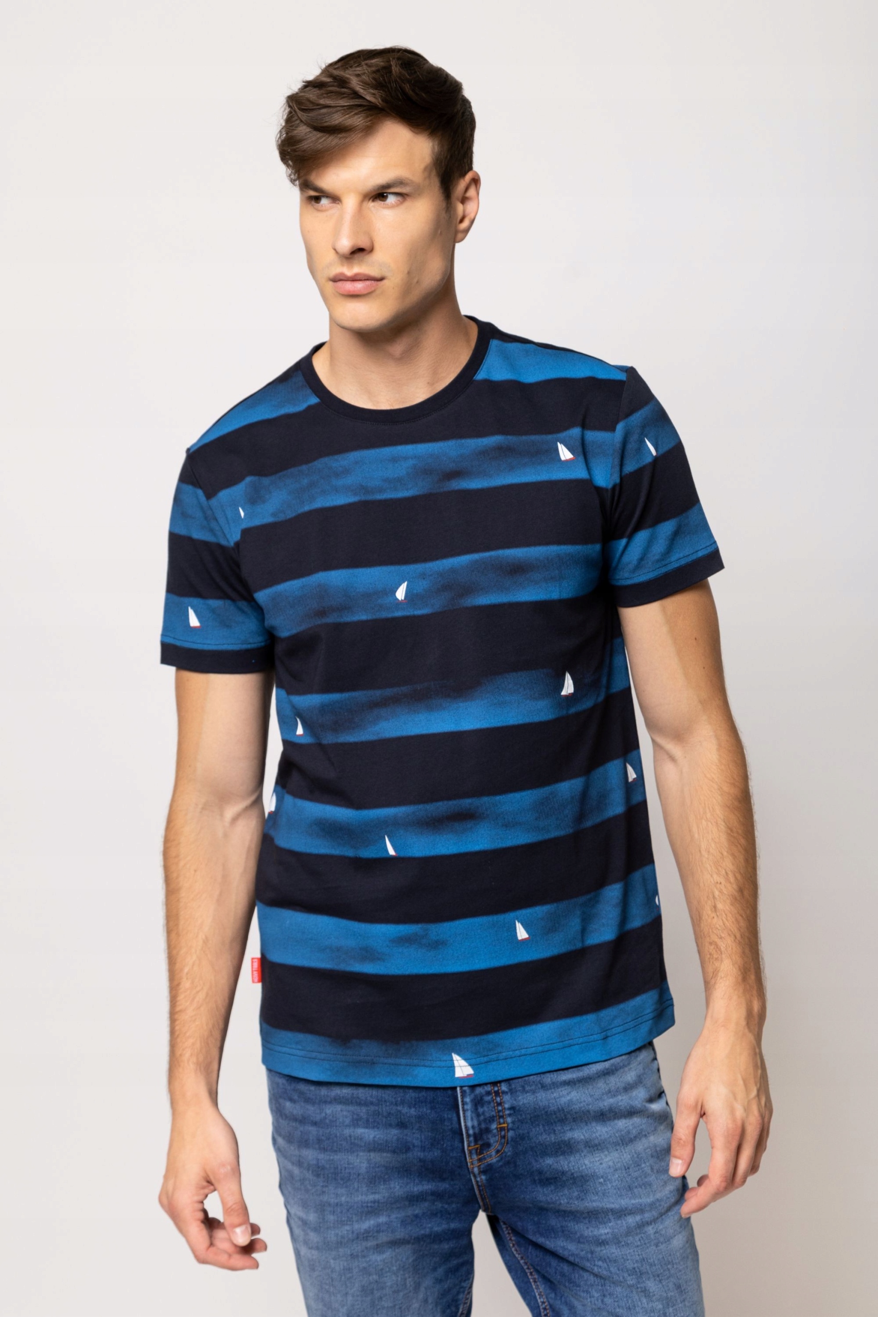 Heavy Tools Pánské Tričko Tričko Morado Tmavě Modré Navy Velikost XL