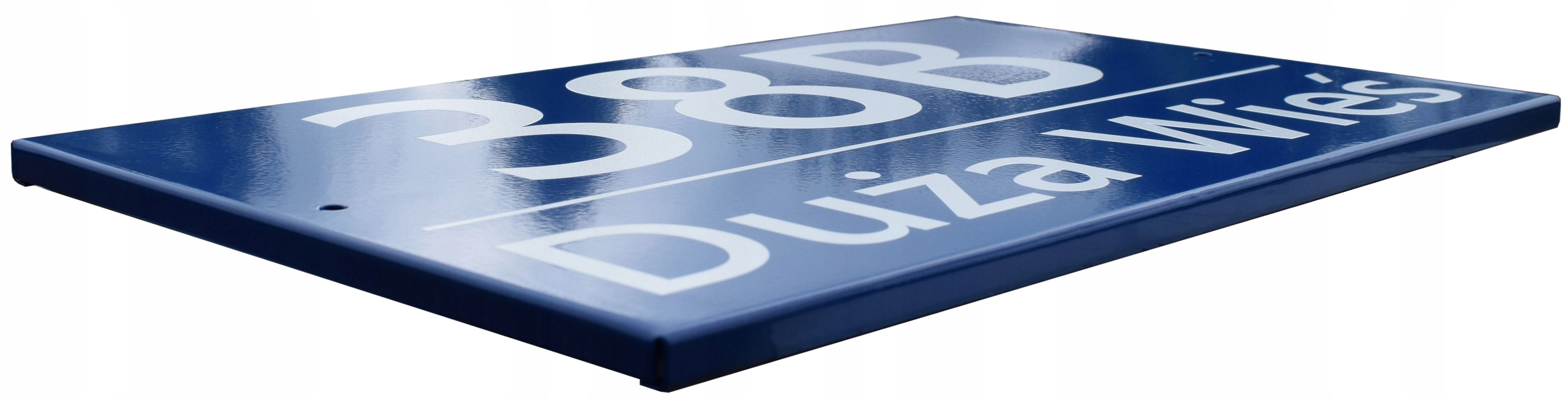 TABLICZKA ADRESOWA DUŻA NIEBIESKA - METALOWA -UV Kod producenta Szyld_d