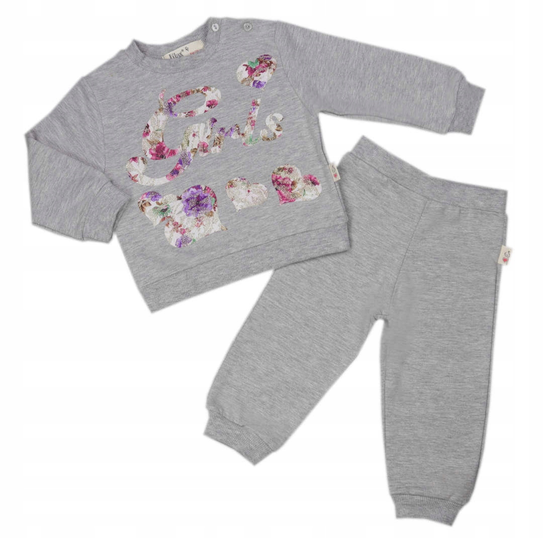

Komplet dresowy bawełniany 74 bluza spodnie zestaw