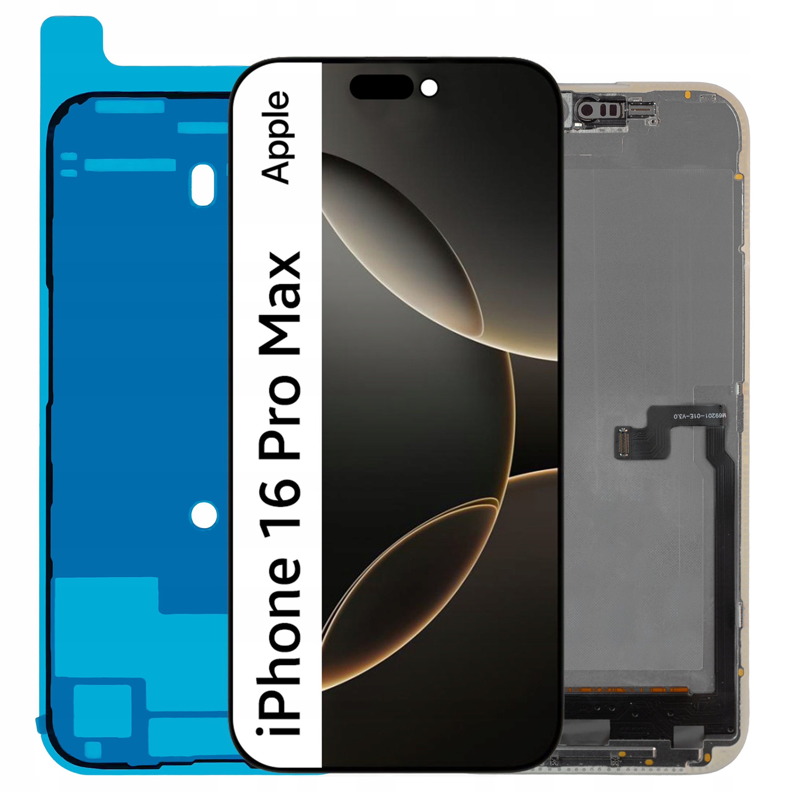 Displej pro iPhone 16 Pro Max LCD displej Soft Oled A3296 Vyměnitelný čip