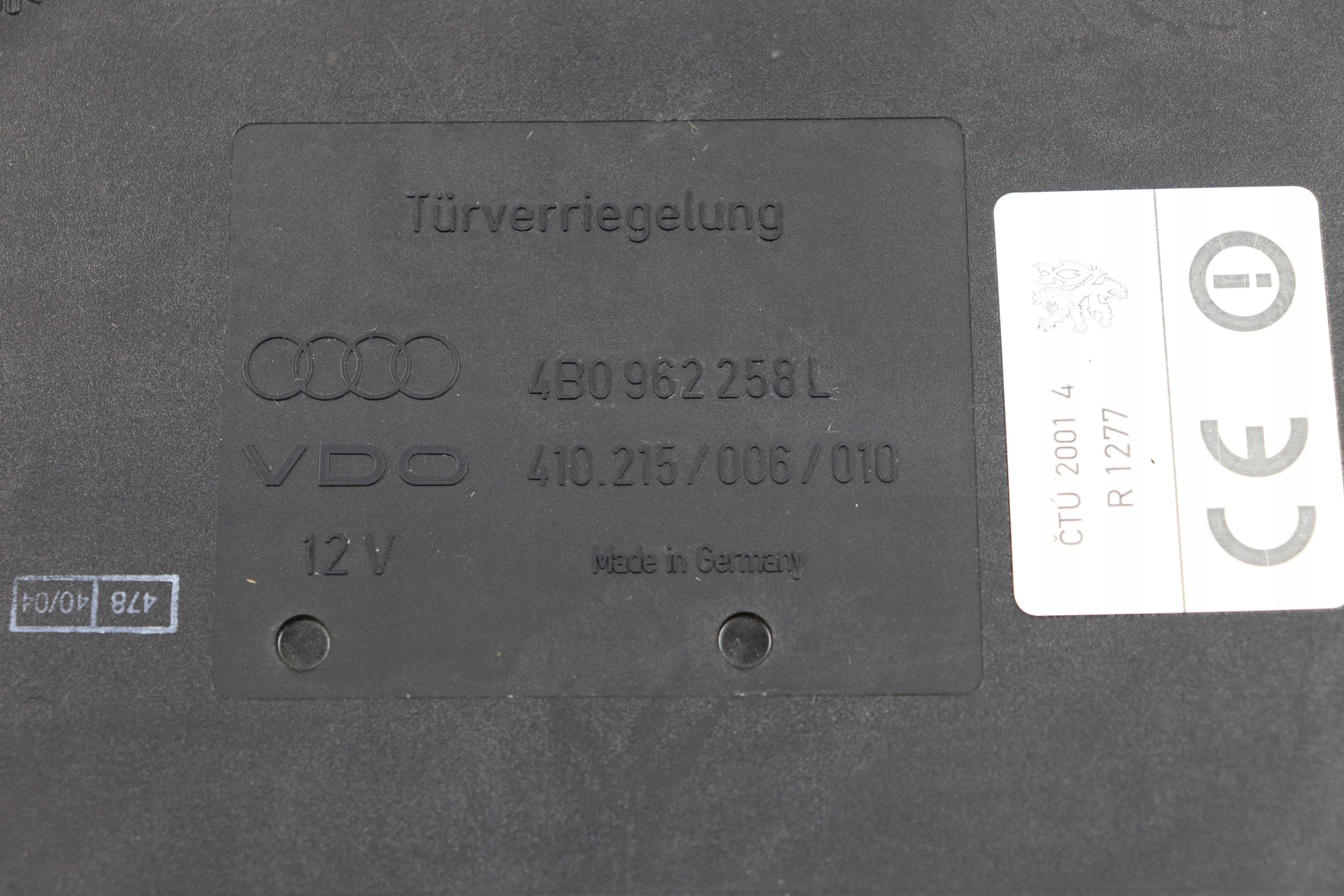 AUDI A6 C5 modul Bedienteil KOMFORTU 4B0962258L