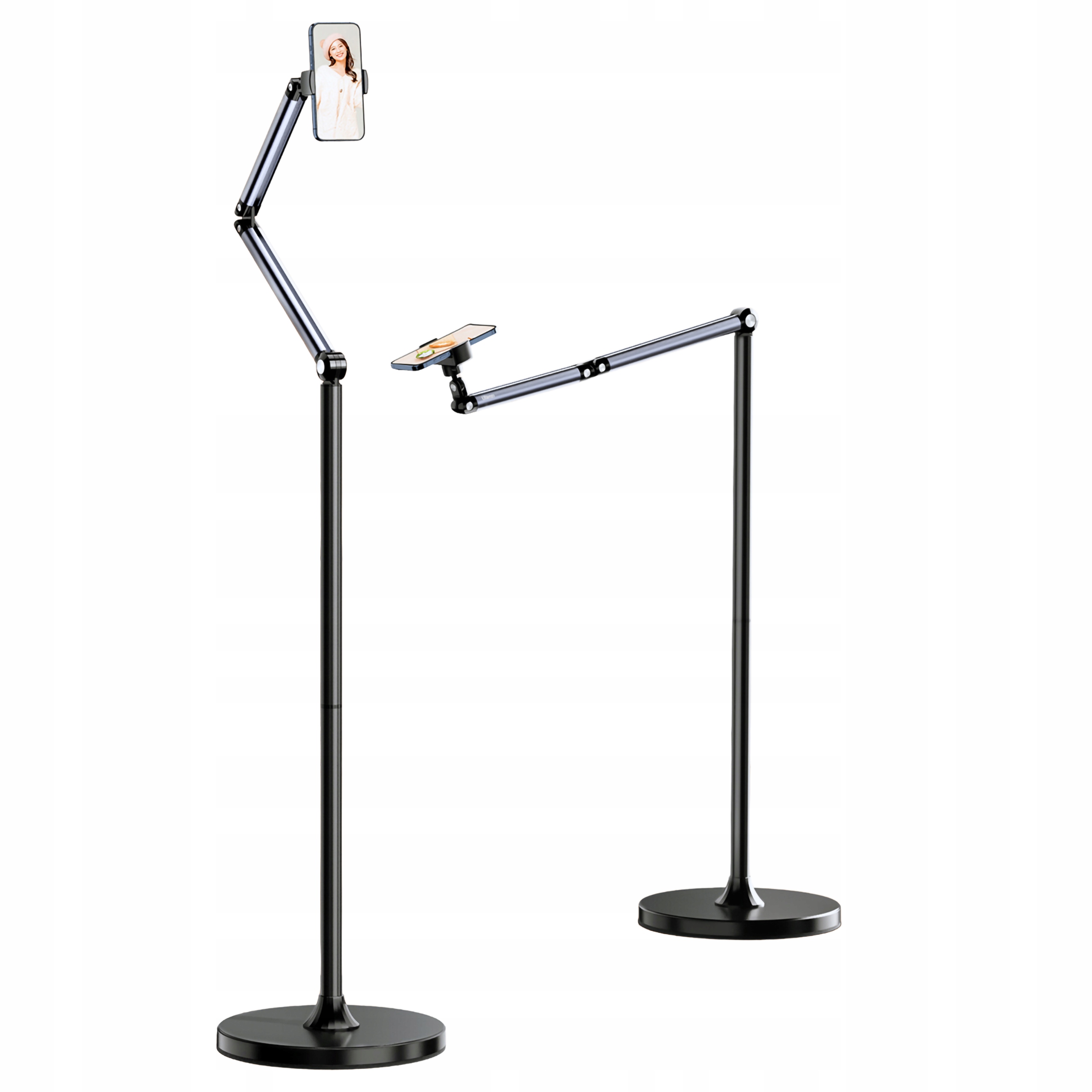 Podlahový stativ pro nahrávání, nastavitelný držák telefonu Samsung S24 S23 S22