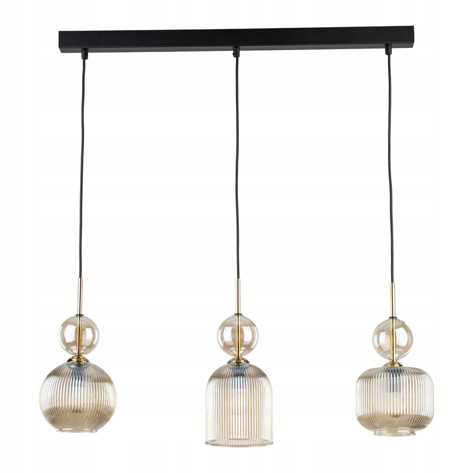 Lampa wisząca na listwie żyrandol do sypialni salonu Sophia Cognac 3