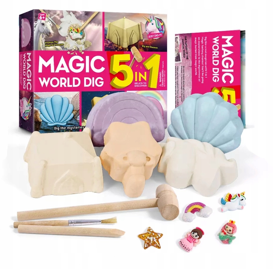MAGICZNY ŚWIAT 5W1 WYKOPALISKO ZESTAW 5 SKARBÓW Kod producenta 5w1 Magic