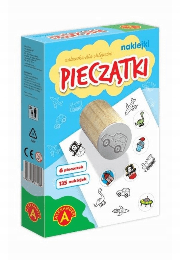 MAŁE PIECZĄTKI STEMPELKI I NAKLEJKI DLA CHŁOPCÓW