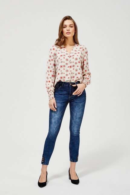 

Moodo Jeansy skinny 7/8 L-JE-3411 D.blue; Xs
