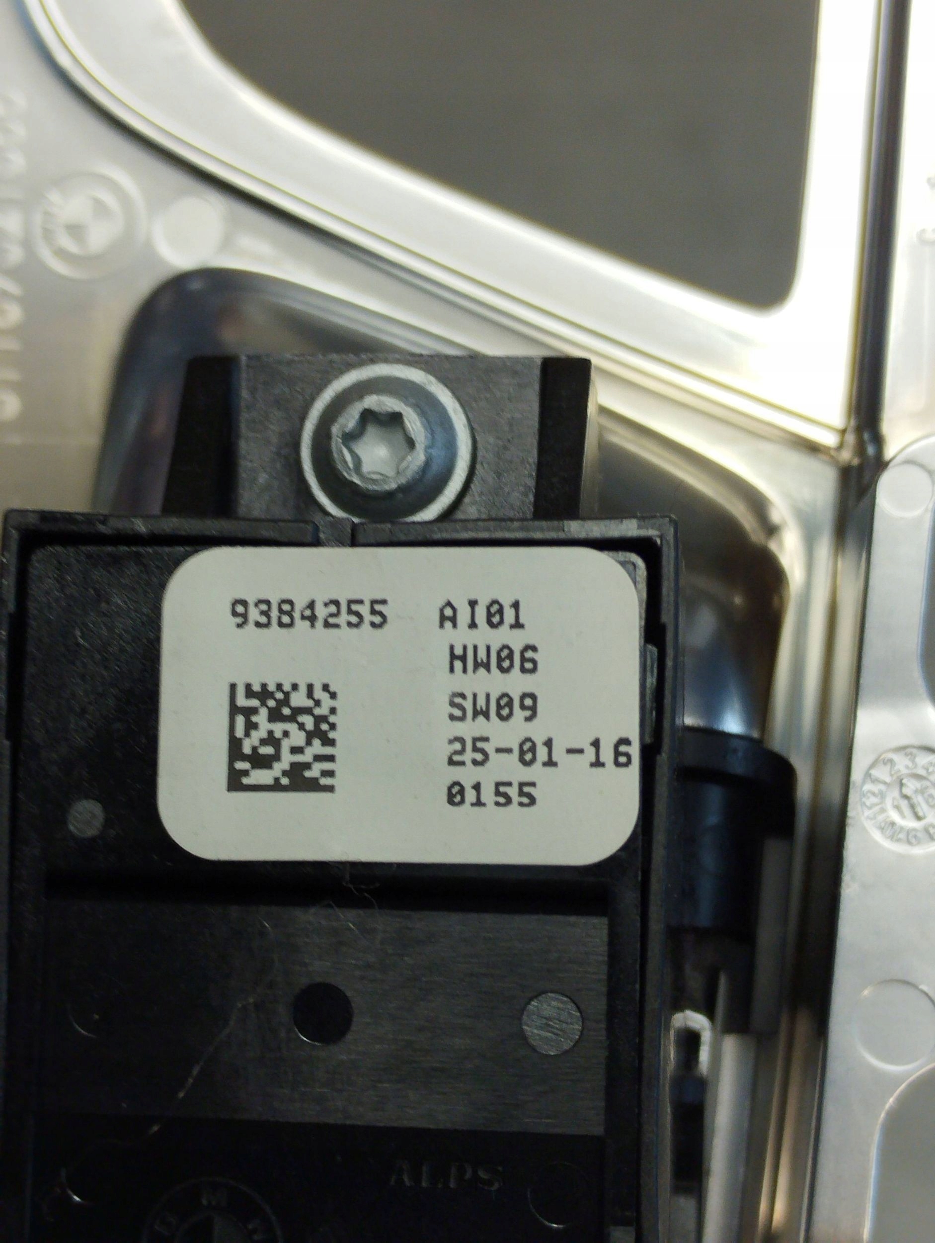 BMW 7 G11 switch electric brake 9384255
