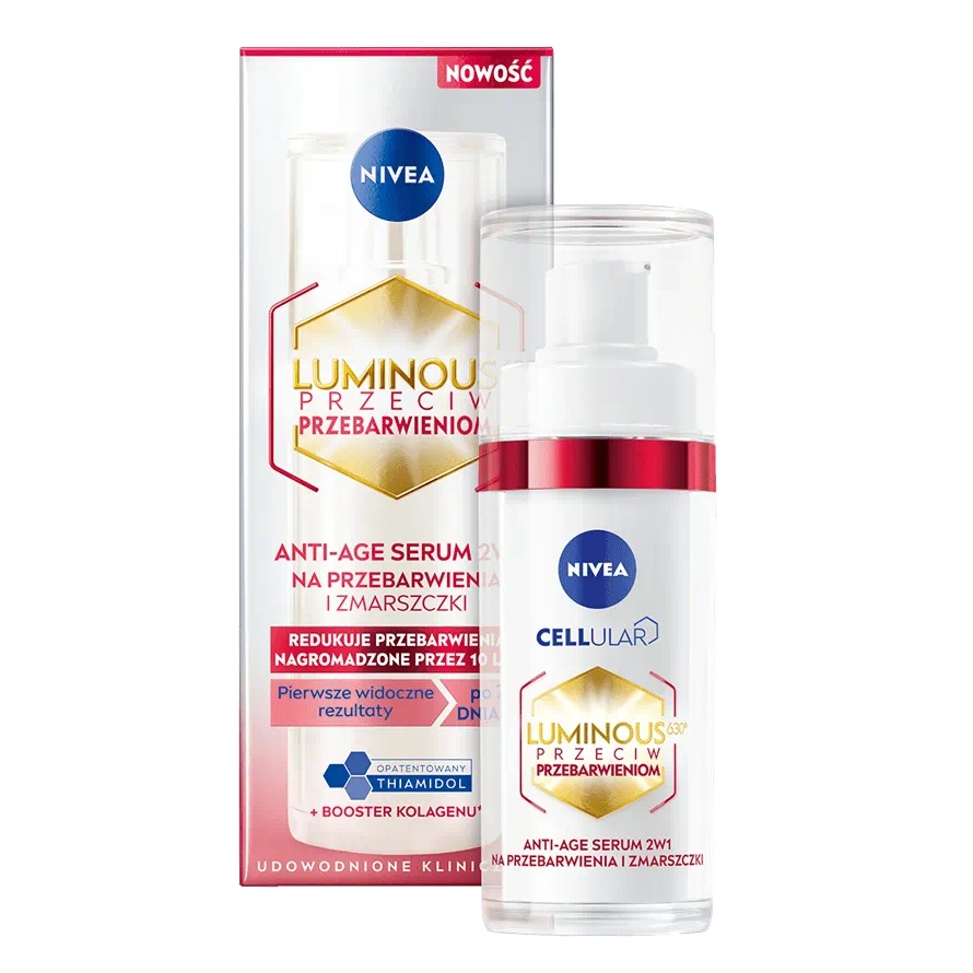 Nivea Cellular Luminous Anti Age 2V1 Sérum Proti Pigmentovým Skvrnám A Vráskám