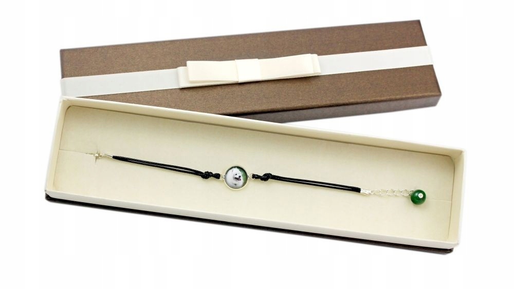 

Samojed Bransoletka w pudełku z Twoim zdjęciem