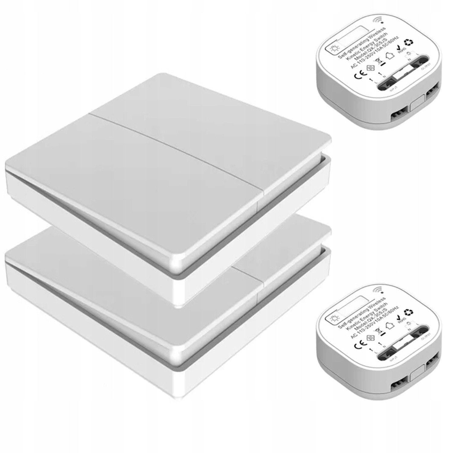 220V Bezdrátový Stínový Přepínač 433MHZ 2 Rádiový