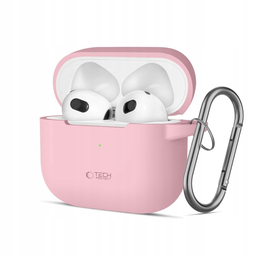 Etui do Apple Airpods 3 Tech-Protect Silicone Hook różowe
