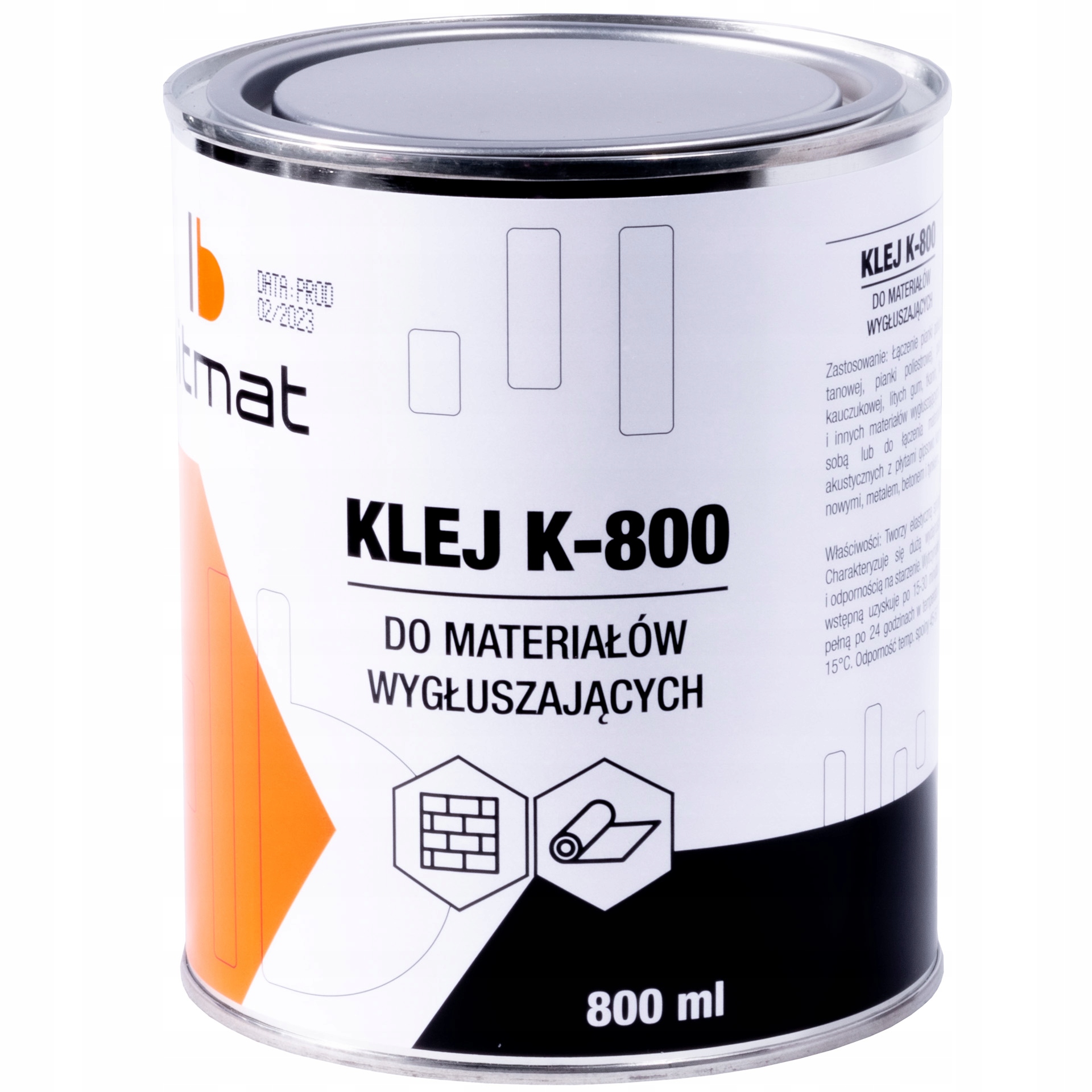 

Klej Do Materiałów Wygłuszających Na Pędzel 0,8L