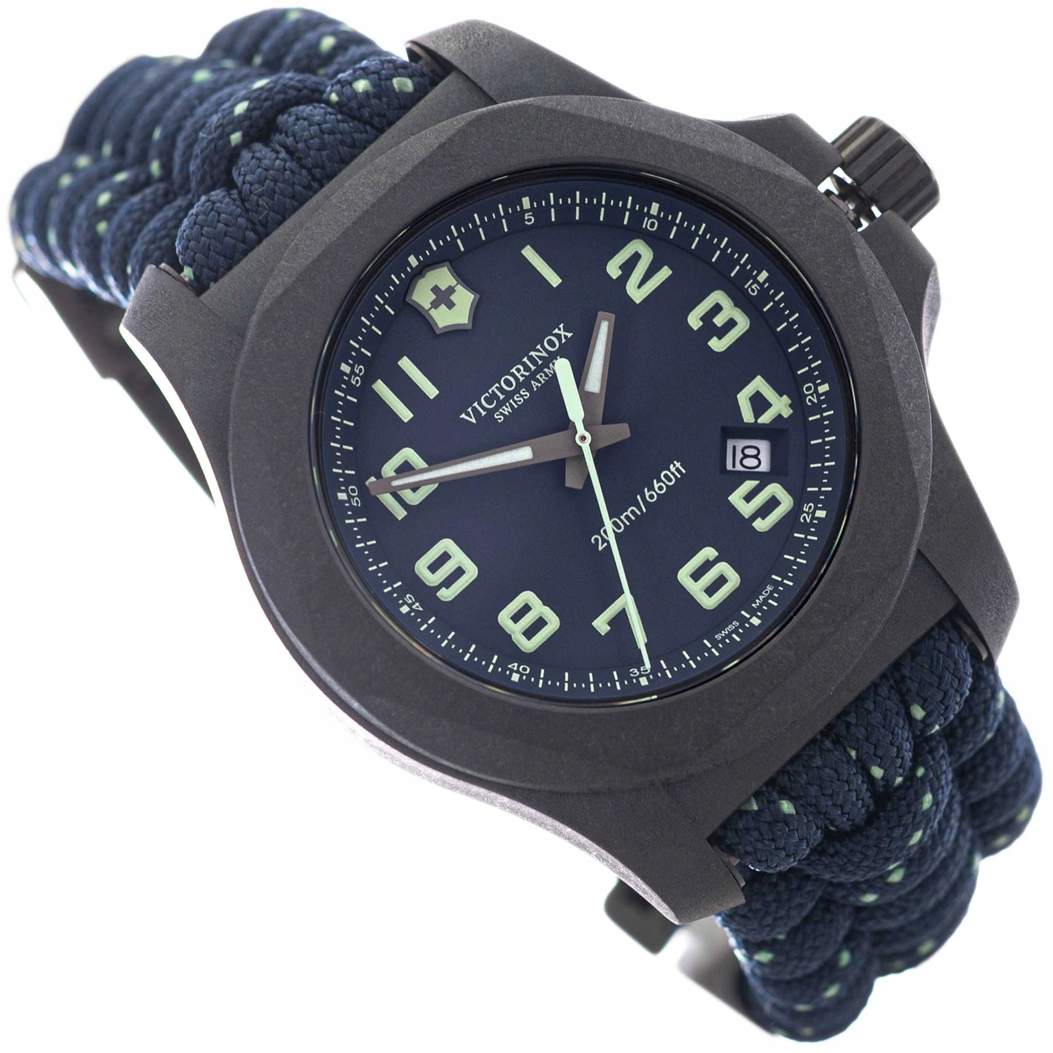 Pánské Hodinky Victorinox 241860 Inox Carbon Na Paracordovém Řemínku, Sada