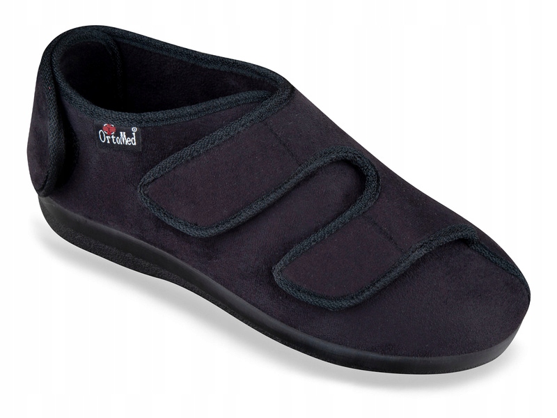 Buty męskie ortopedyczne zdrowotne profilaktyczne szerokie OrtoMed 6052 43