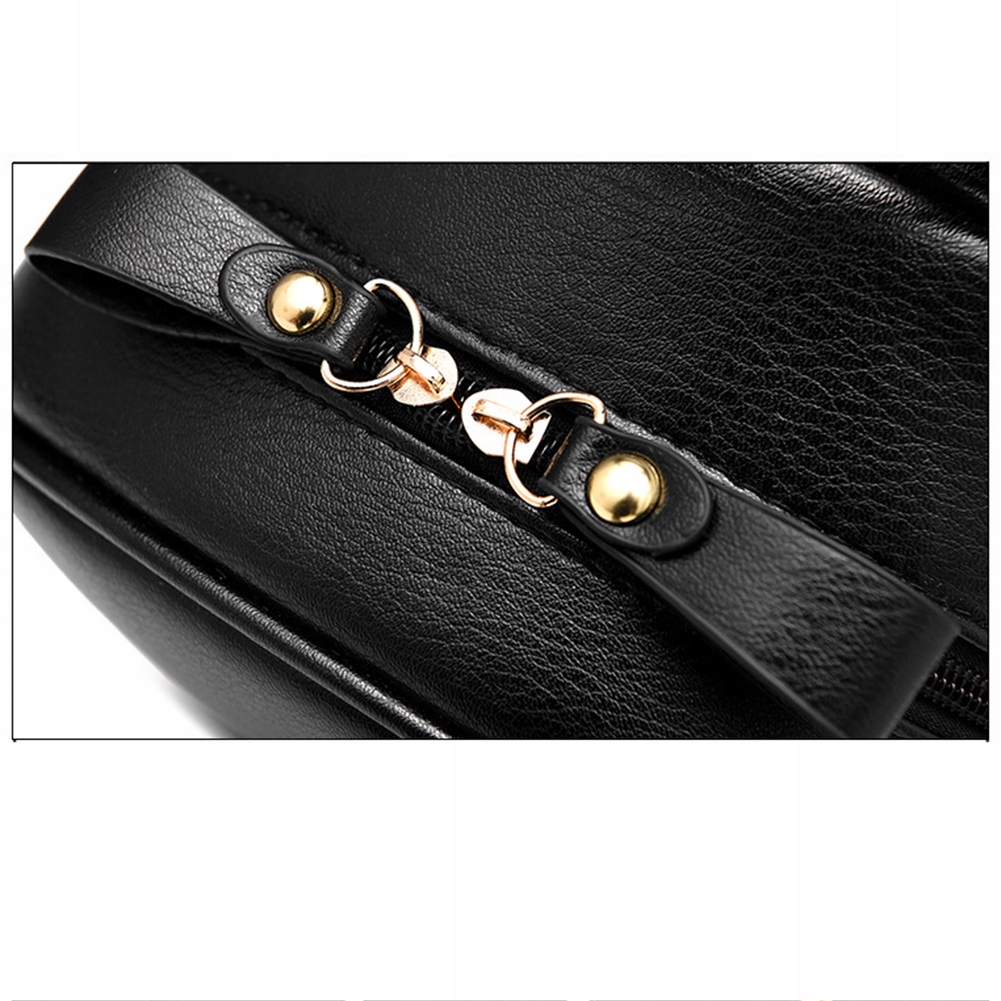 STYLOWY PLECAK SKÓRZANY ĆWIEKI ROCK DAMSKI Model plecak z ćwiekami