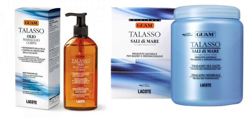 Guam Talasso zpevňující tělový olej aromatická do koupele sůl