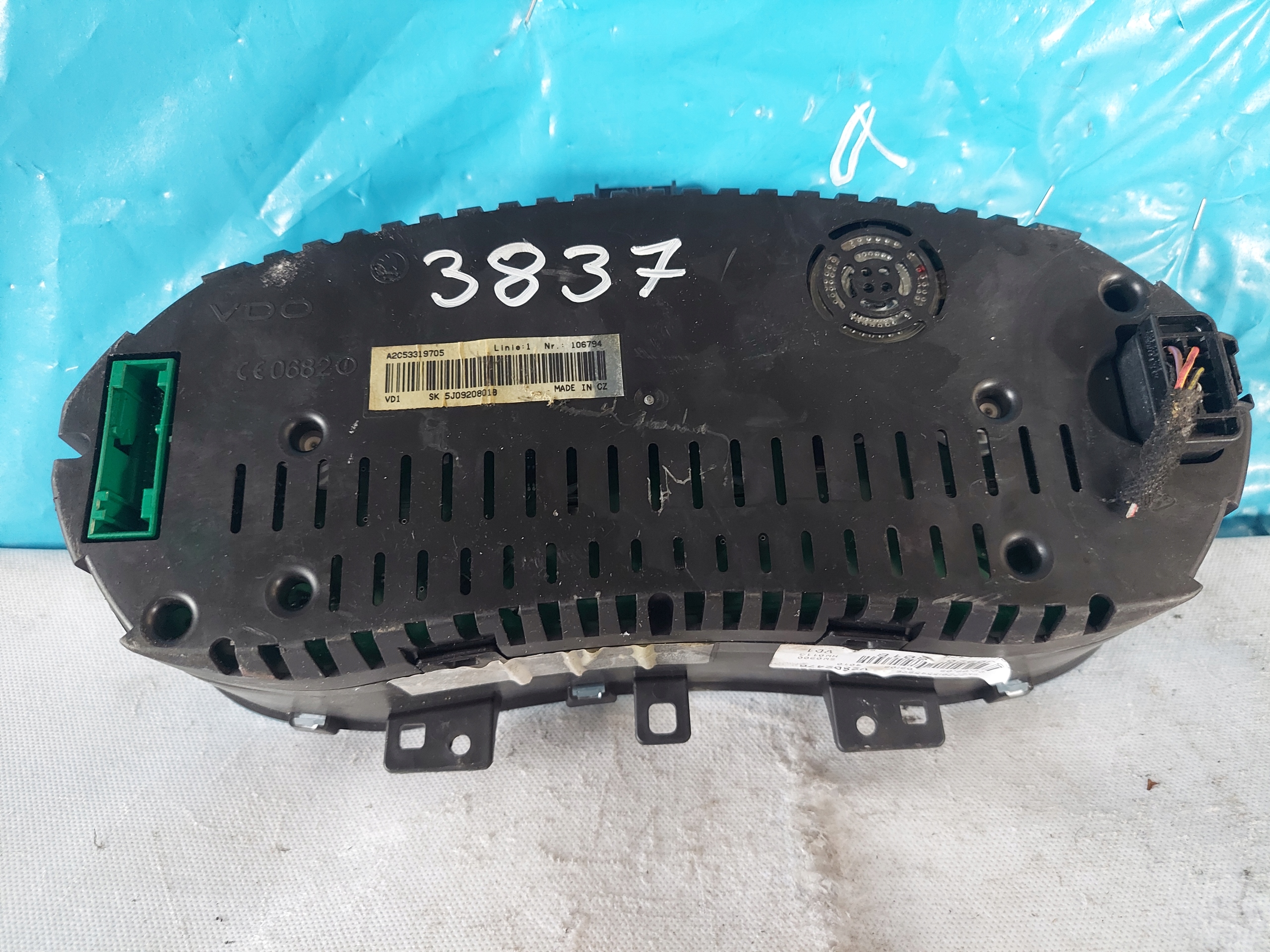 dials clock SKODA FABIA 1.2 HTP 5J0920801B