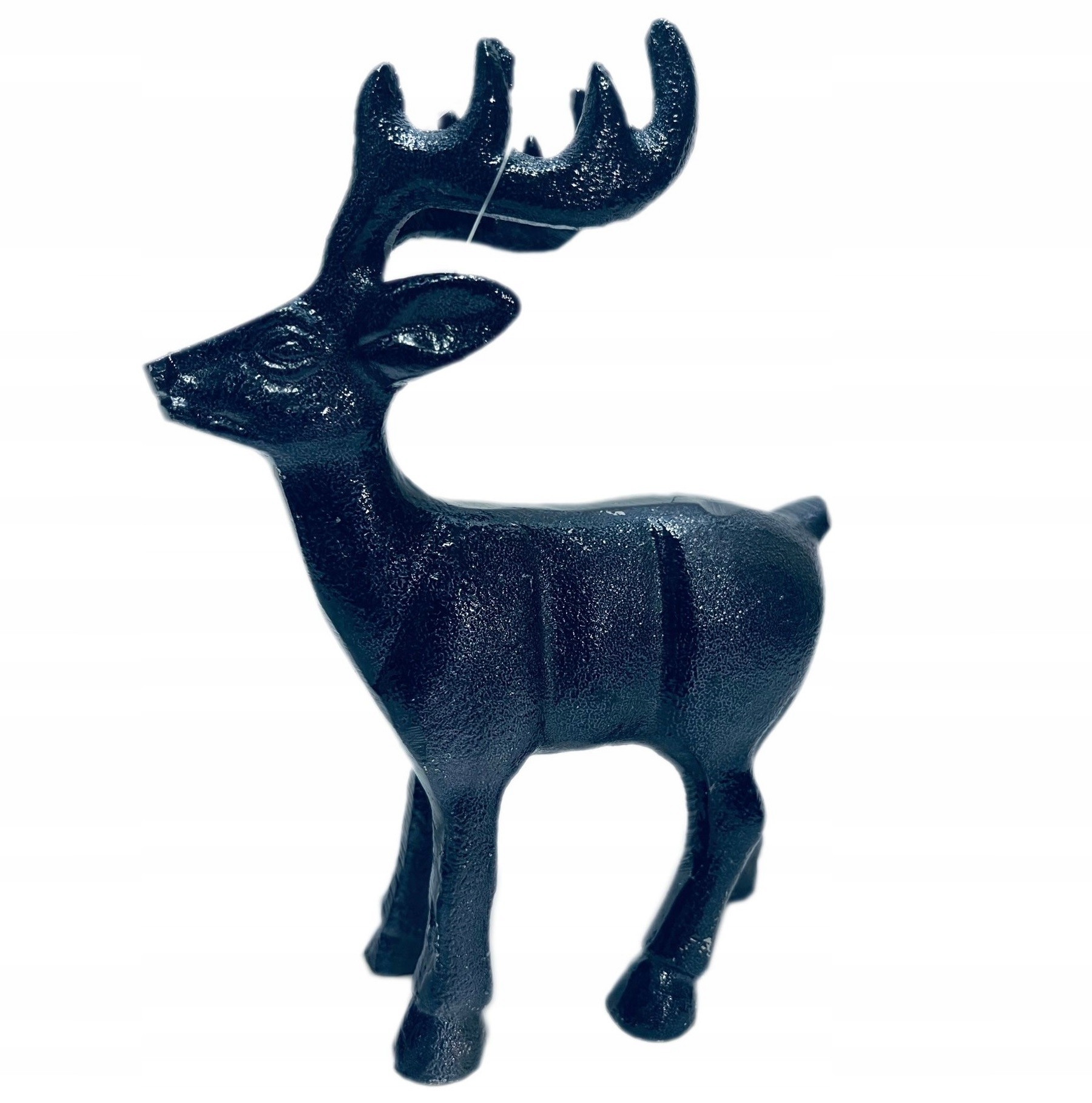 

Figurka Stojący Renifer Metal Jeleń Czarny Loft