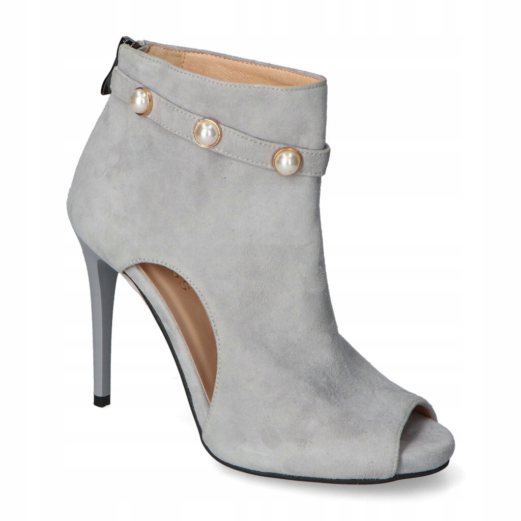 Kotníkové Boty Damiss DS-128 Šedý semiš 37