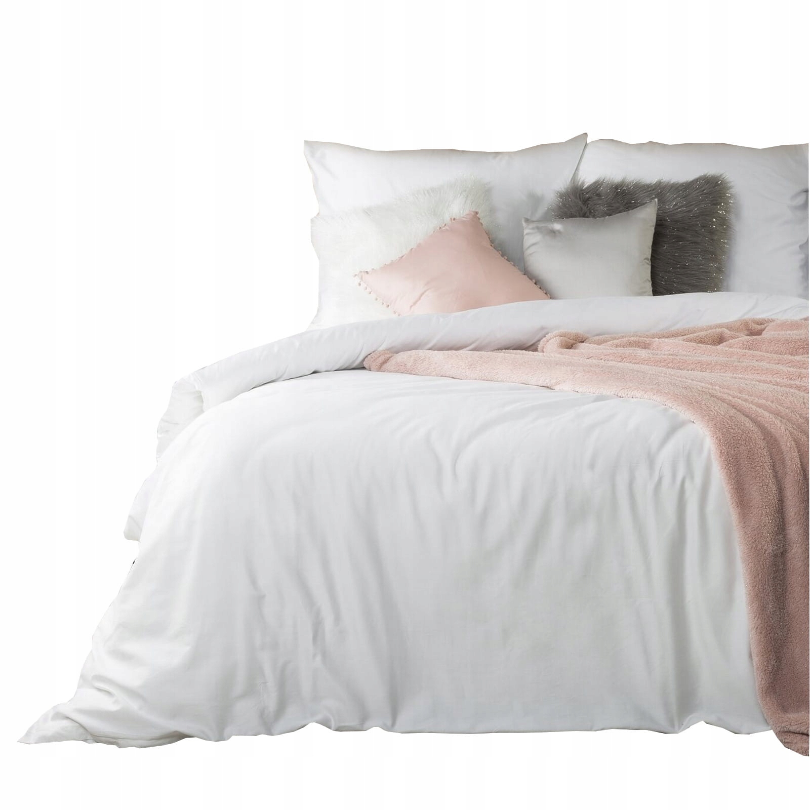 Pościel satynowa komplet 160X200 NOVA3 biały