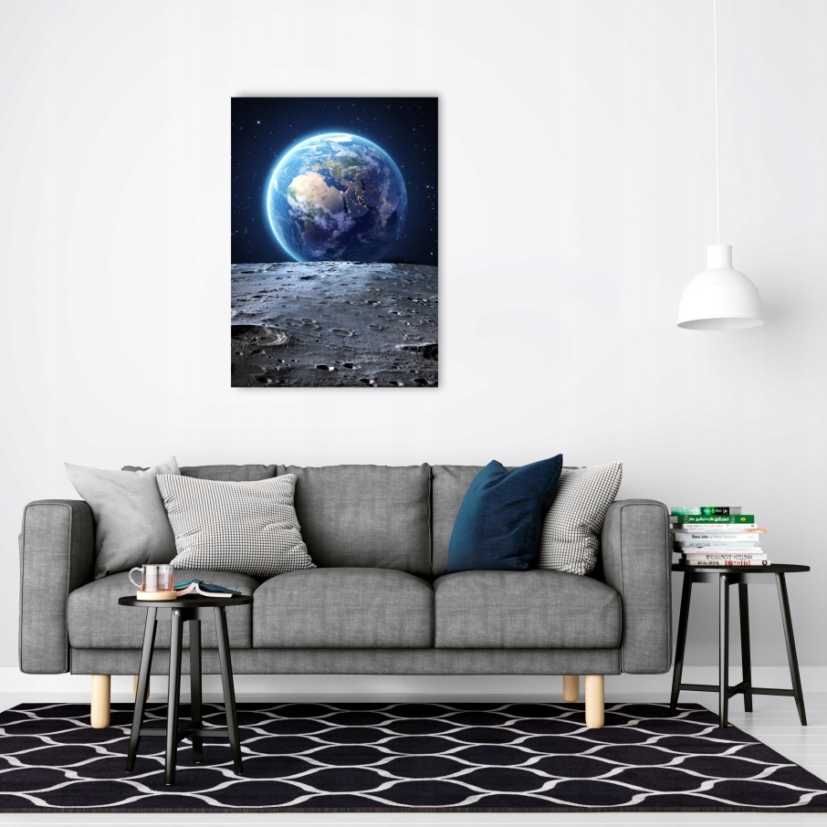 ZIEMIA KSIĘŻYC KOSMOS plakat 21x30 cm wydruk #214 Liczba sztuk 1