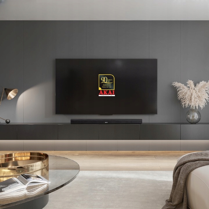 SOUNDBAR GŁOŚNIK TELEWIZYJNY BLUETOOTH WZMACNIACZ BAS AKAI ASB-5L + PILOT Marka Akai