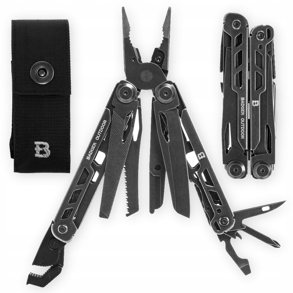 Multitool Narzędzie Wielofunkcyjne survival Badger Outdoor Boa Blackwash