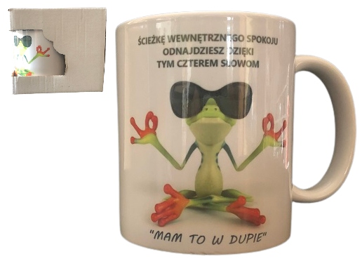 

Kubek zabawny wewnętrzny spokój medytacja nirwana
