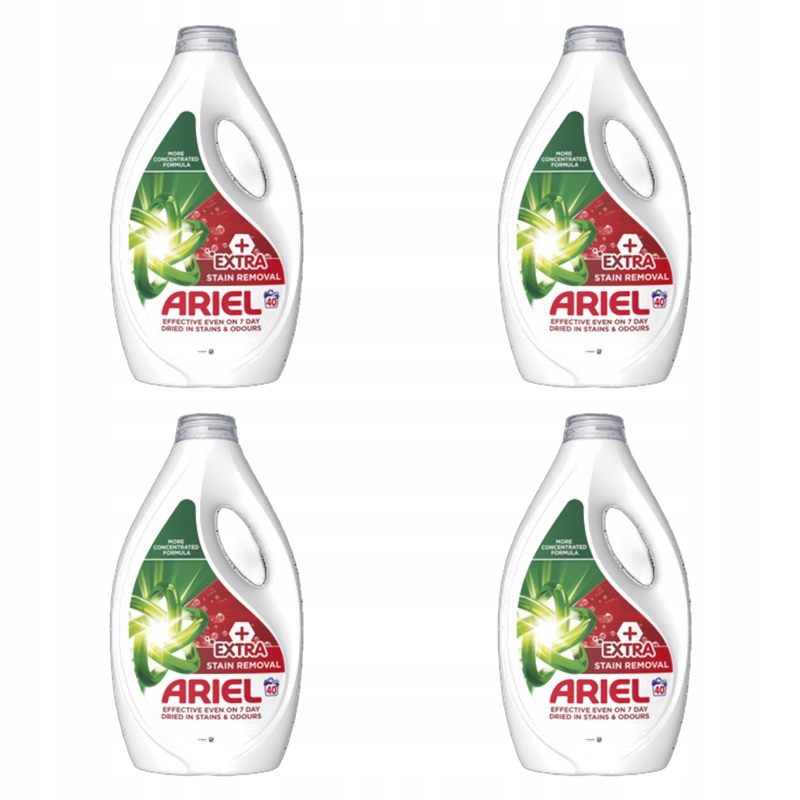 Ariel Tekutý prací prostředek na 40 praní extra síla pro odstraňování skvrn 1,8 l X4