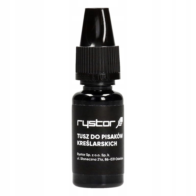 

Tusz kreślarski Rystor 10 ml czarny