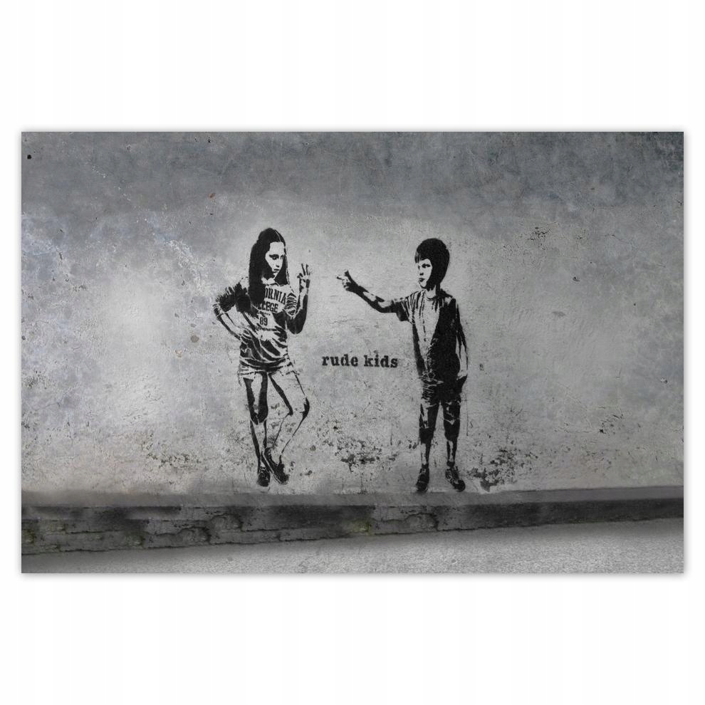 

Plakaty 60x40 Banksy Rude kids Graffiti