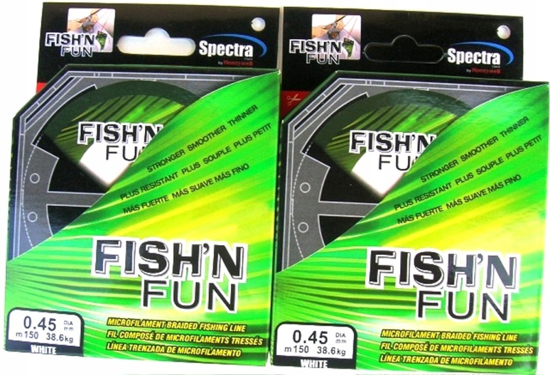300 Metrów Plecionki Fish'n Fun 0,45mm. 38,60kg.