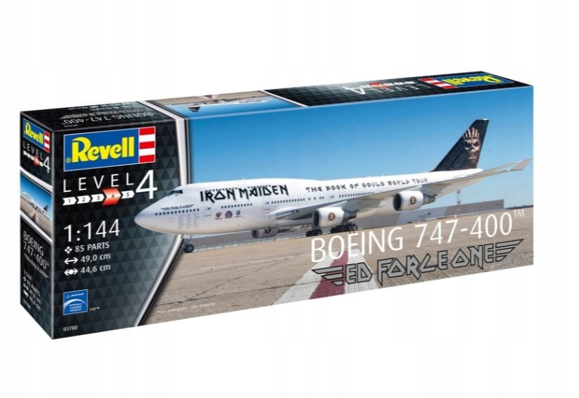 Revell Model plastový Boeing 747-400 Ed Forceone 1/144