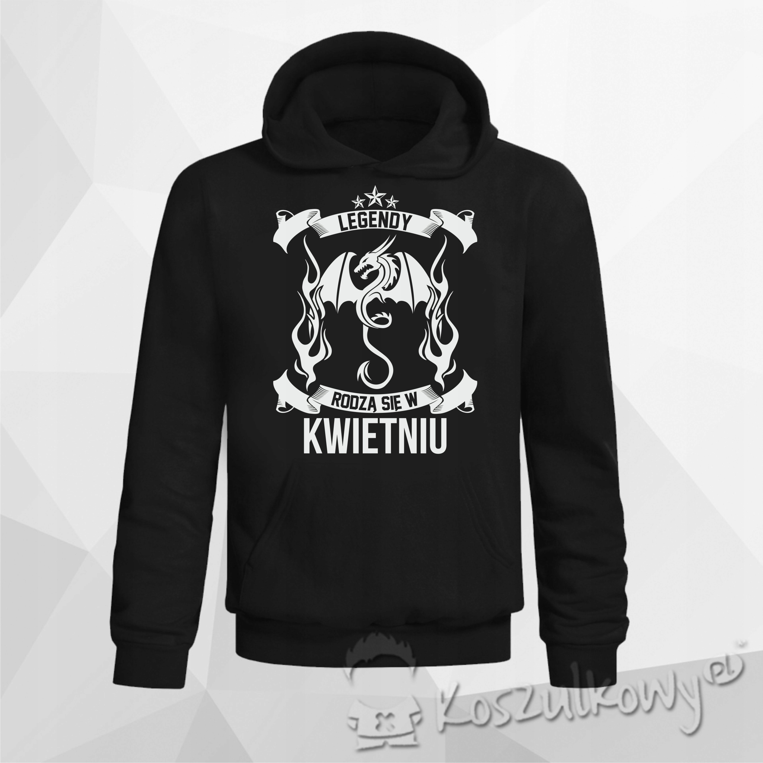 

Bluza z nadrukiem dla legend urodzonych a kwietniu