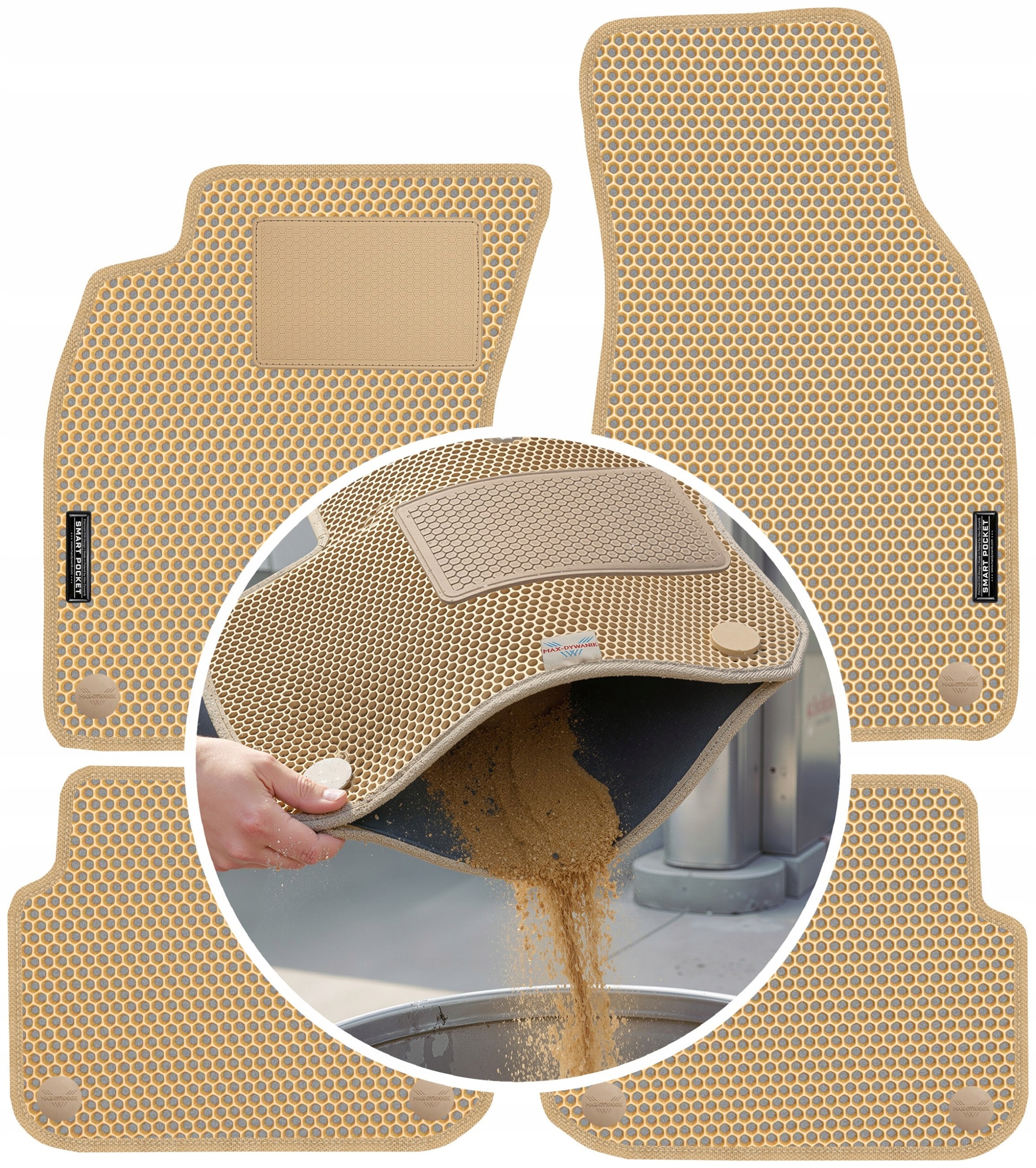 Audi A6 C6 2004-2006 Koberce Eva Smart Pocket