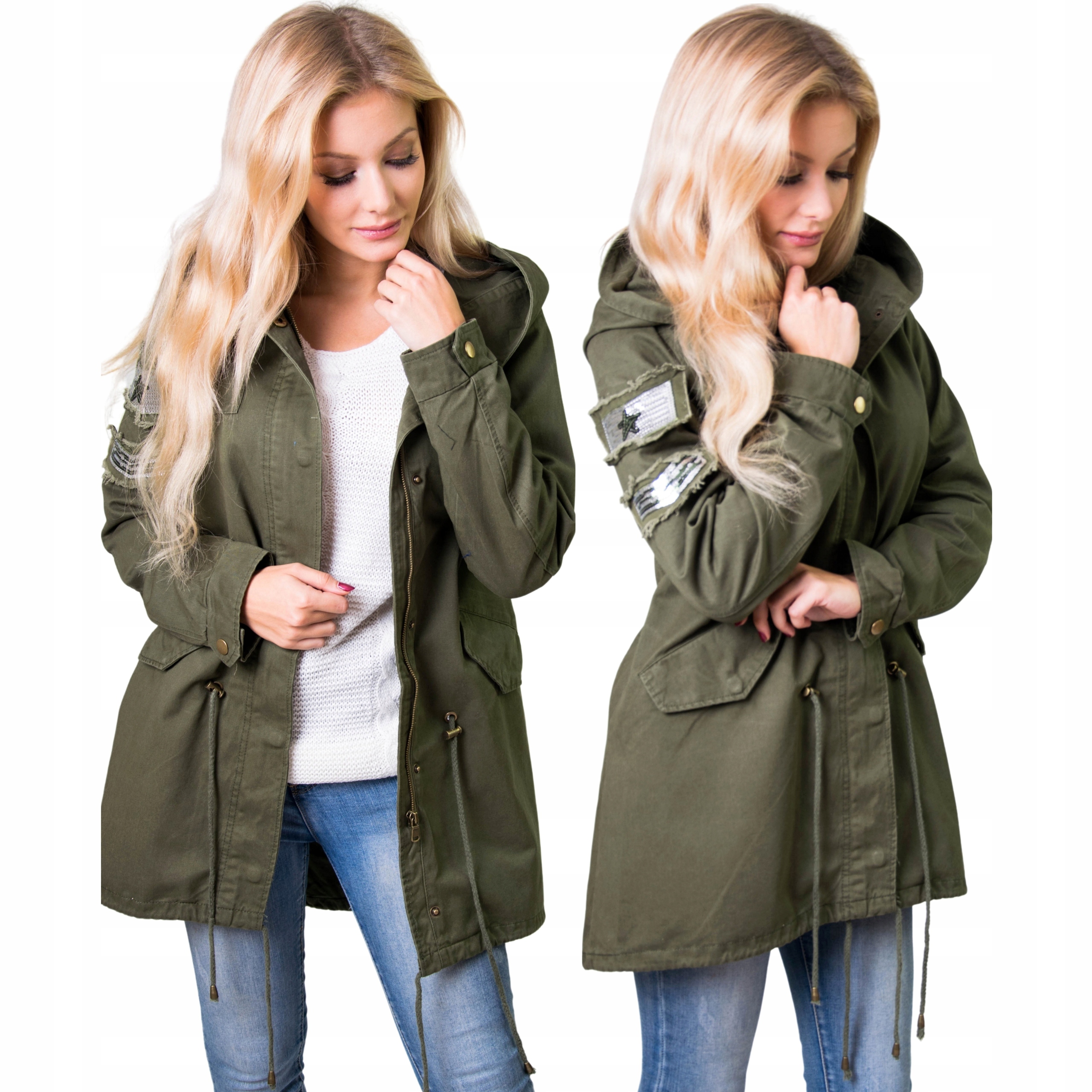 

Rewelacyjna Stylowa Parka Kurtka Damska S