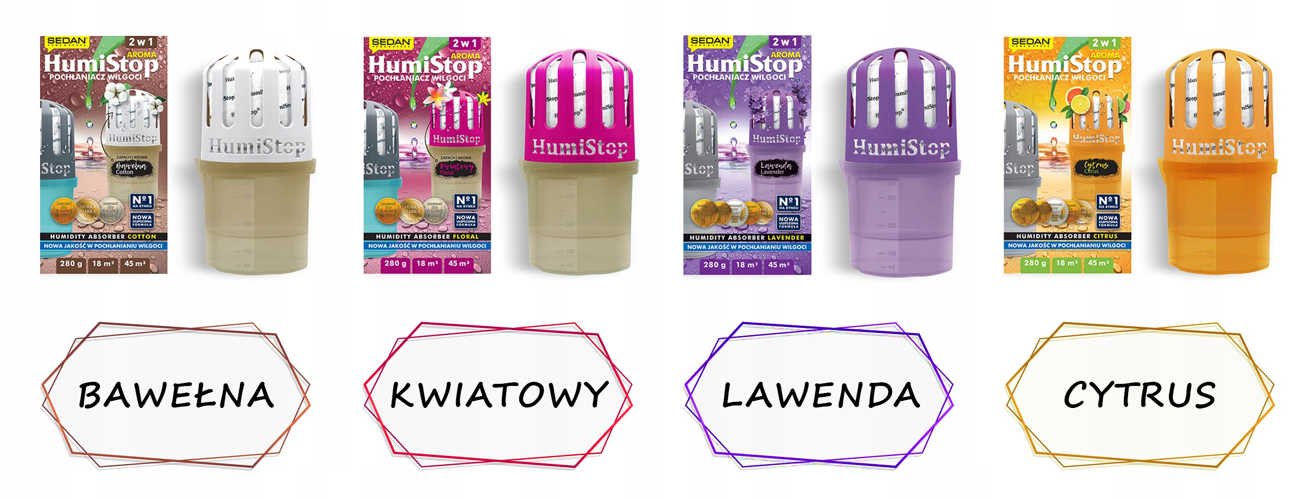 HUMISTOP WKŁAD ZAPAS DO POCHŁANIACZA WILGOCI X 5 MIX + ZAWIESZKA ZAPACHOWA Stan opakowania oryginalne