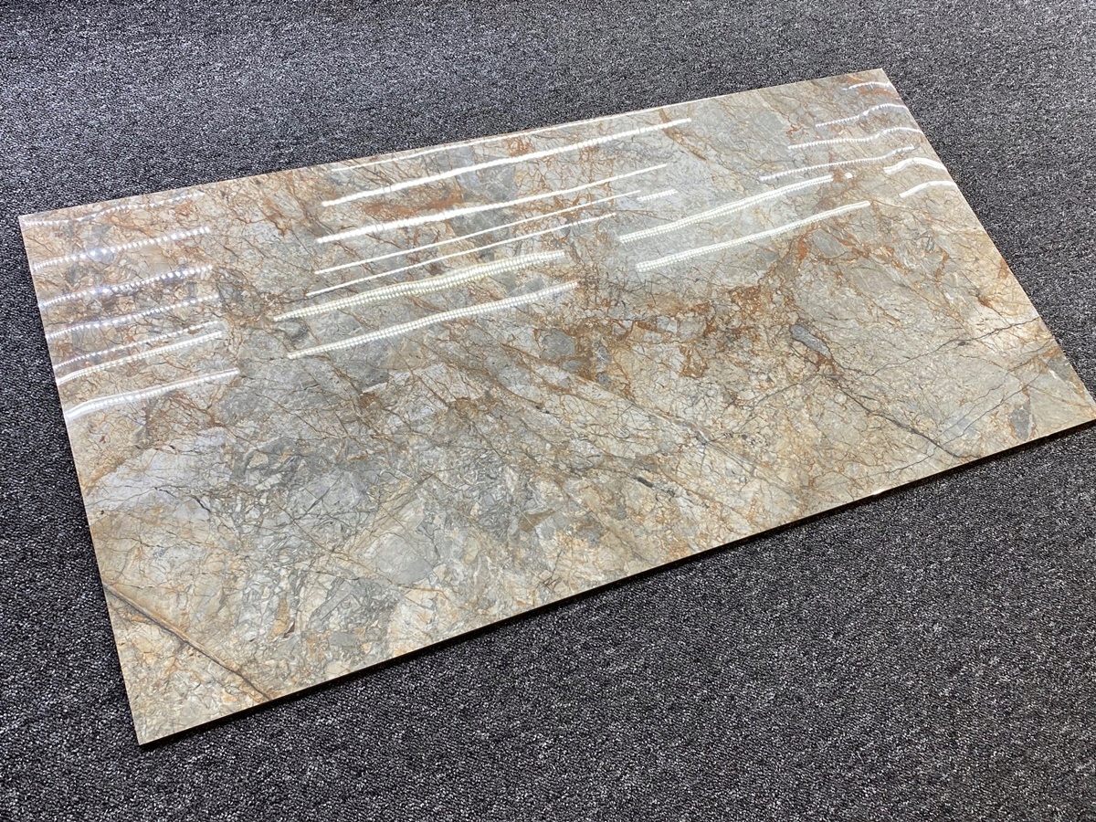 Gres płytka 60x120 ala kamień Rock Silver Połysk