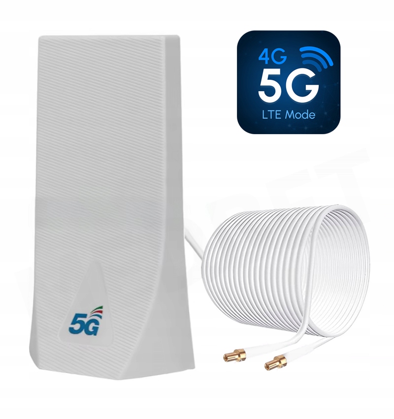 DUŻA MOCNA ANTENA GSM LTE 3G 4G 5G WiFi DO MODEMÓW ROUTERÓW 23 dBi 2 x TS9