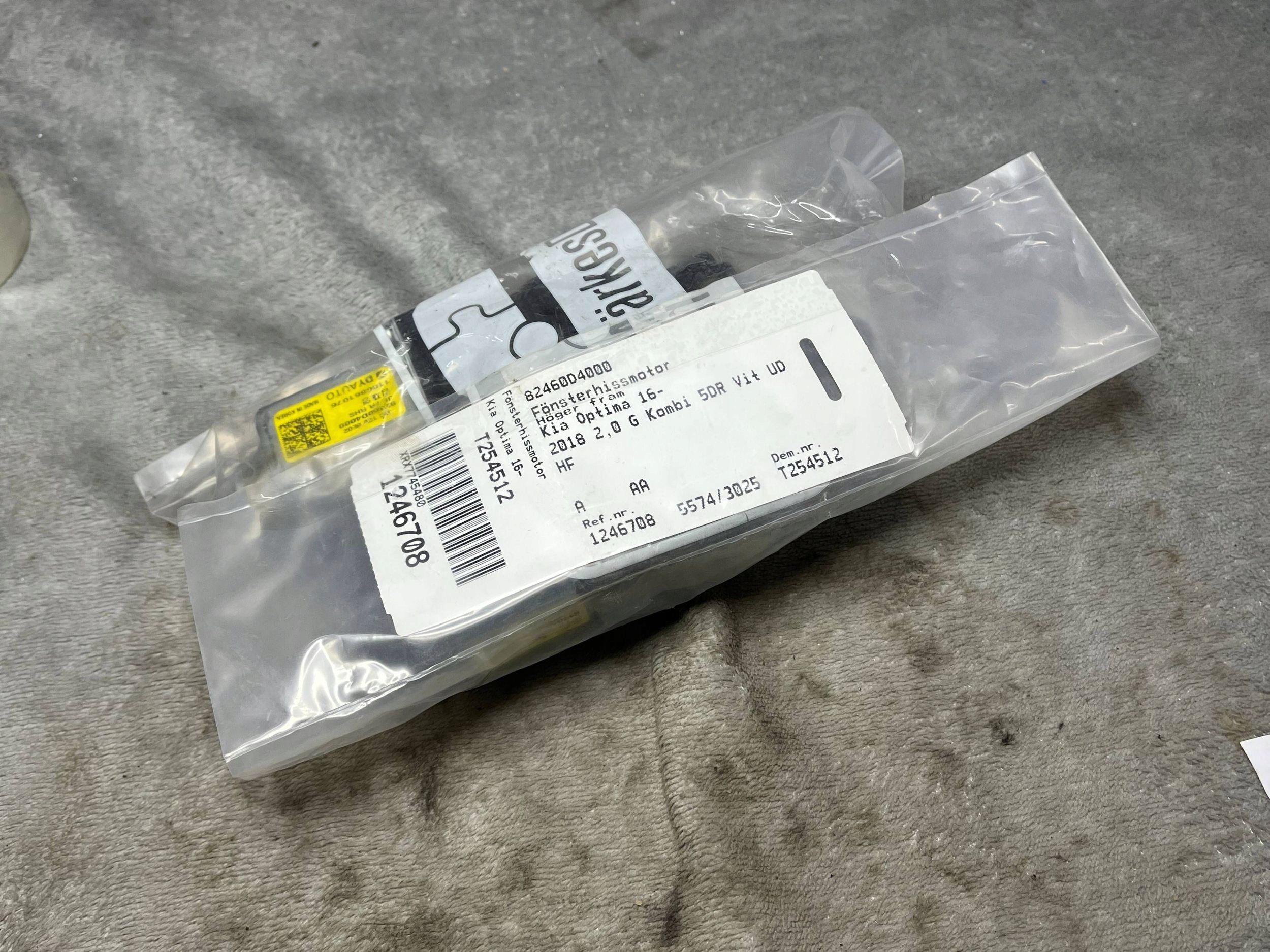 KIA Optima mini motor windows door przednich 2016 82460D4000 !J