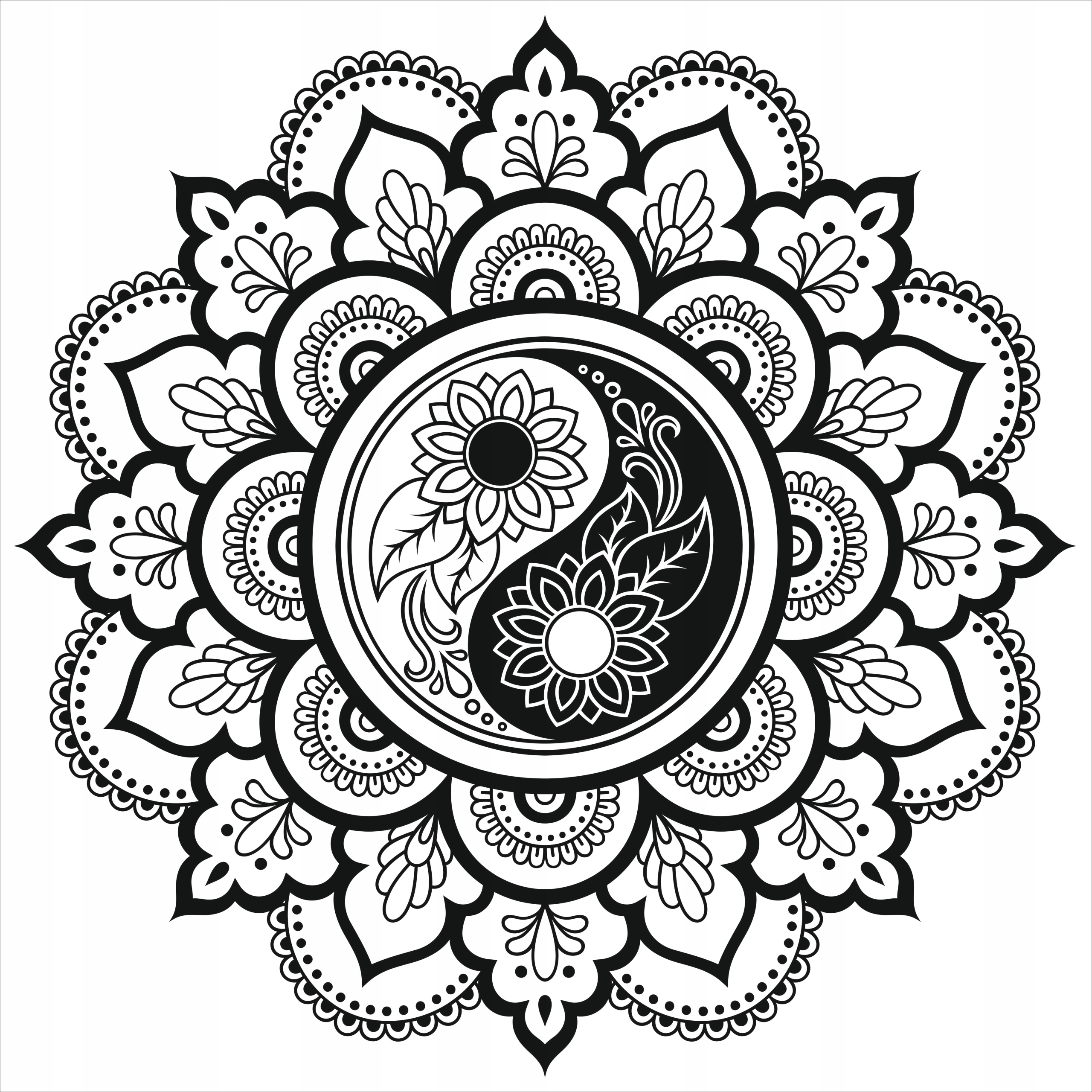 

Szablon malarski, szablon wielokrotny /mandala/