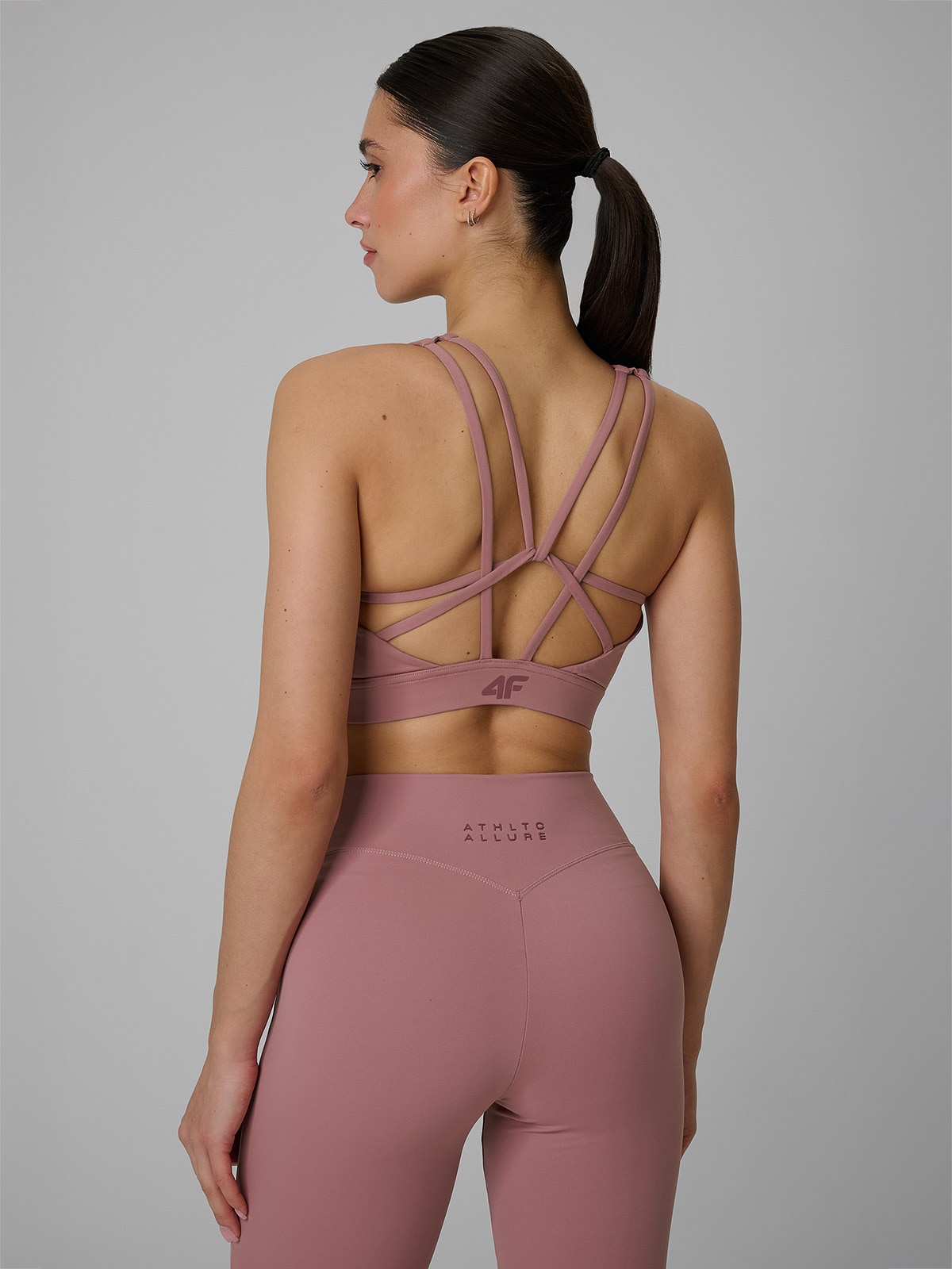 4F Dámská Podprsenka Růžová Slim Nízká Podpora M