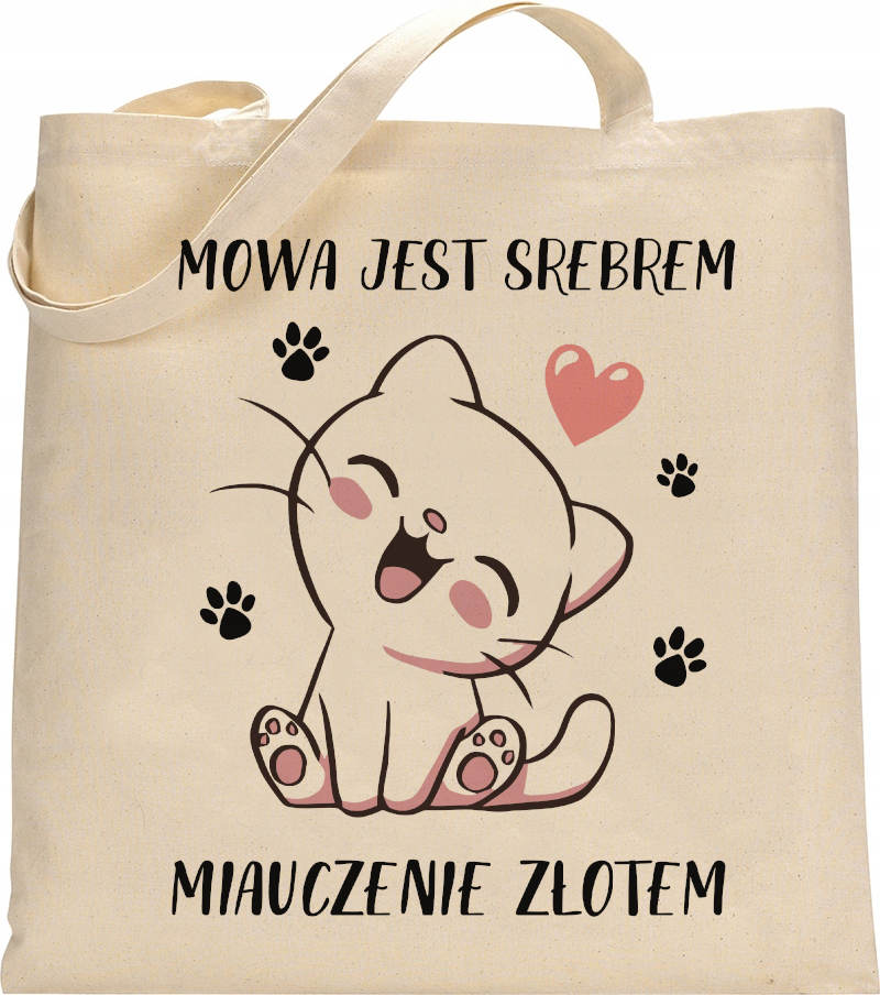 EKO TORBA ZAKUPOWA GOTOWE WZORY Z KOTAMI - KN06