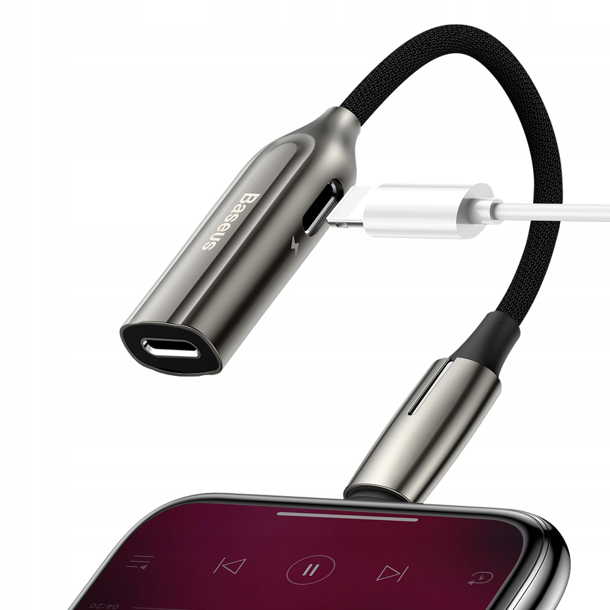 

Baseus Adapter Audio Do Apple Iphone 2x Lightning