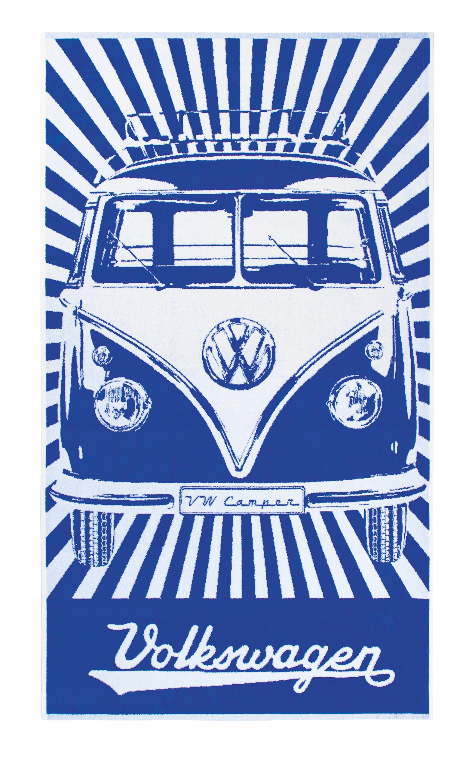 Brisa Ručník na pláž Vw T1 Bus Modrý/Pruhy